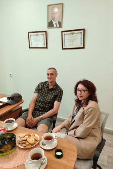 Состоялась встреча с участником СВО. Состоялась встреча с участником СВО.